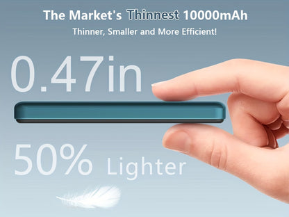 Magnetic Battery 5000/10000 MAh, Slim Wireless Portable Charger Compatible For IPhone 15/15 Plus/15 Pro/15 Pro Max, for iphone 14/13/12 Series
