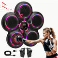 Smart Music Boxing Machine with Gloves - USB Charging, Wireless Function, ABS Material - Perfect for Agility And Fitness Training, Ideal Gift, Home And Gym Exercise Game Machine, Equipped with Seismic Noise Reduction And Rhythm Lighting Effects