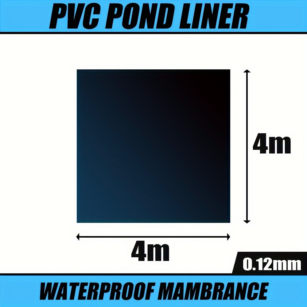 4X4m 5X6m 4X10m 8X10m Heavy Duty Durable PVC Flexible Garden Fish Pond Liner Elasticity Durable Underlaymen Membrane