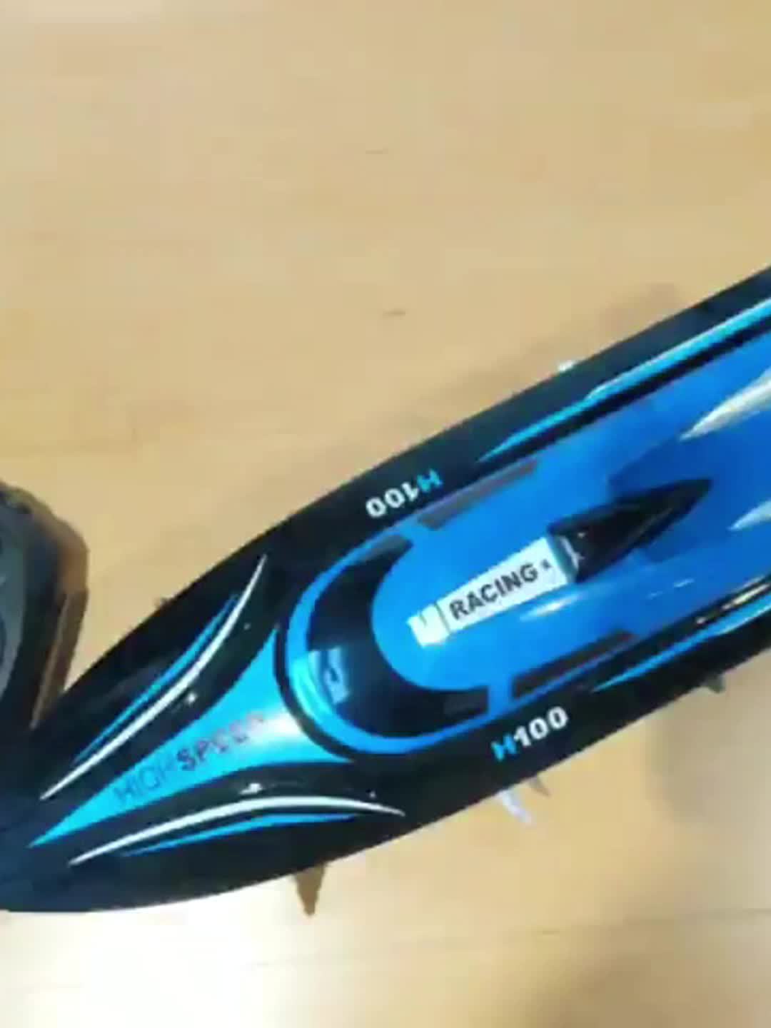H100 High Speed RC Boat for Adults, 20+MPH Fast Remote Control Boat for Pool & Lake, Racing Boat Outdoor Water Toy with Rechargeable Battery, Low-Battery Alarm, Capsize Recovery