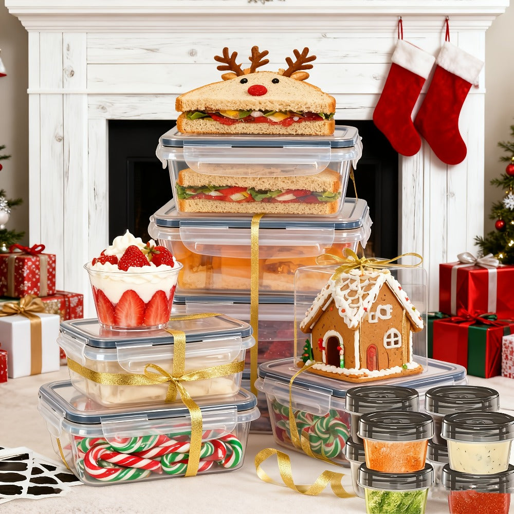48-Piece Plastic Food Storage Container Set product detail 8
