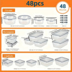 48-Piece Plastic Food Storage Container Set product detail 10