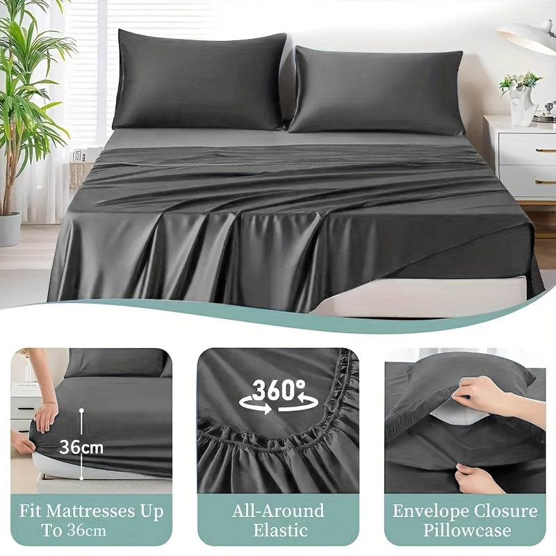 Hotel-Style Bed Sheet Set – Soft Deep-Pocket Bedroom Bedding – additional product view 50
