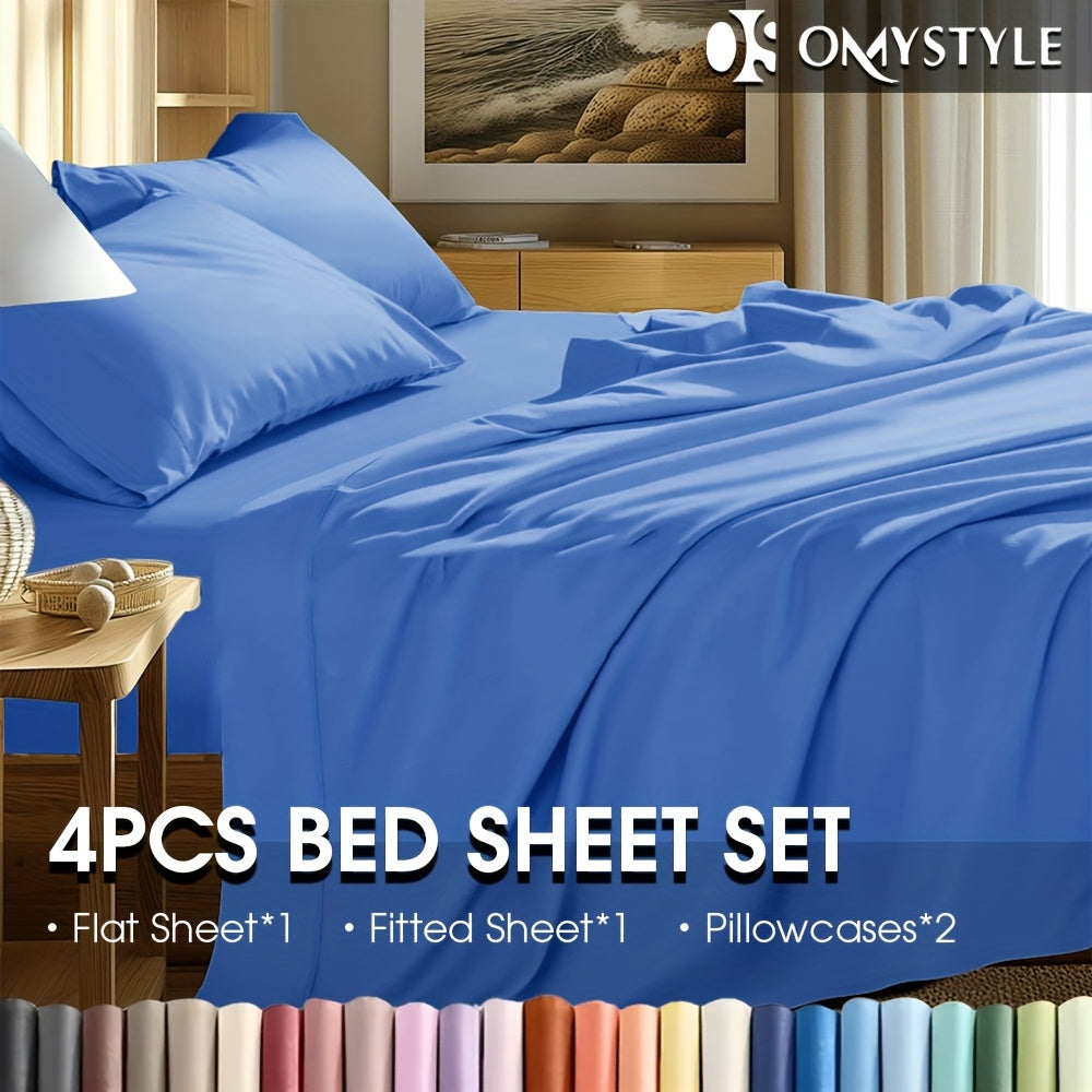 4-Size 2000TC Cotton Blend Bed Sheet Set – Fitted & Flat Sheets – additional product view 30