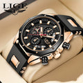 LIGE Watch 2026, Men's Watch, Fashion Watch, Analog Watch, Youth Watch, Outdoor Sports Watch, Calendar Display, Blue Watch, Black Watch, Birthday Gift, Graduation Gift, Holiday Gift, Stopwatch, Watch Gift for Men.