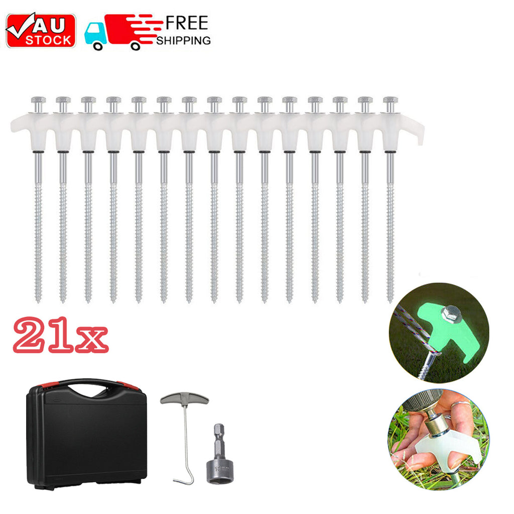 21-Piece Stainless Steel Tent Peg Set – Camping Ground Anchors – additional product view 13