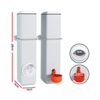 4L Automatic Poultry Feeder and Waterer - chicken and poultry care – close-up product details
