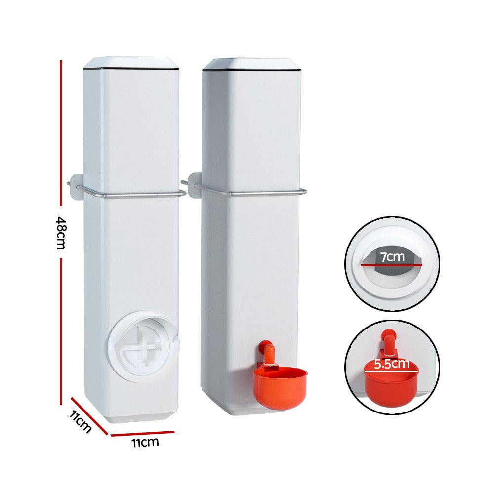 4L Automatic Poultry Feeder and Waterer - chicken and poultry care – close-up product details