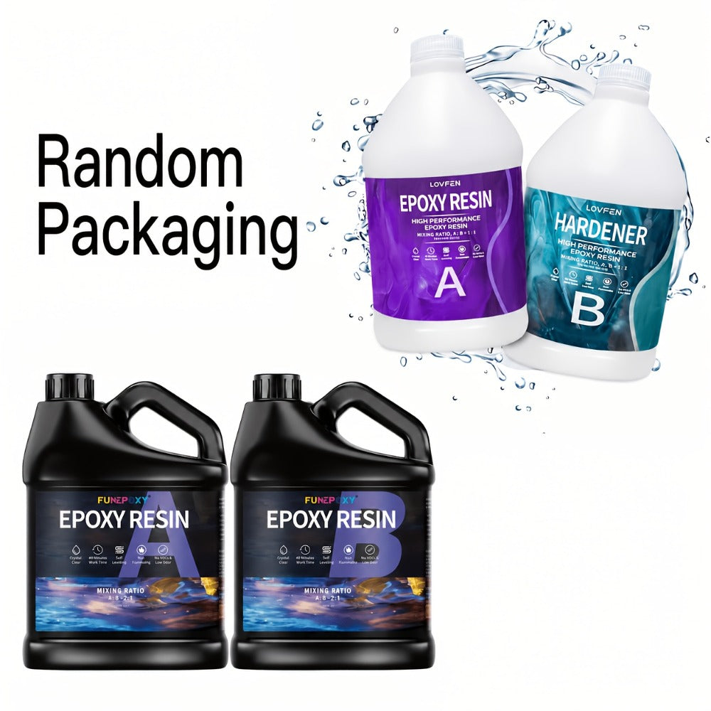 4L Crystal-Clear Tabletop Epoxy Resin Kit - tabletops, crafts and – alternate design view