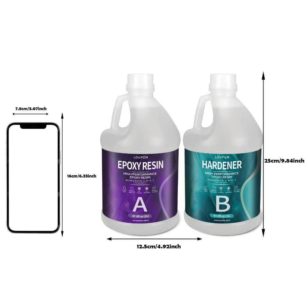 4L Crystal-Clear Tabletop Epoxy Resin Kit - tabletops, crafts and – design and construction details