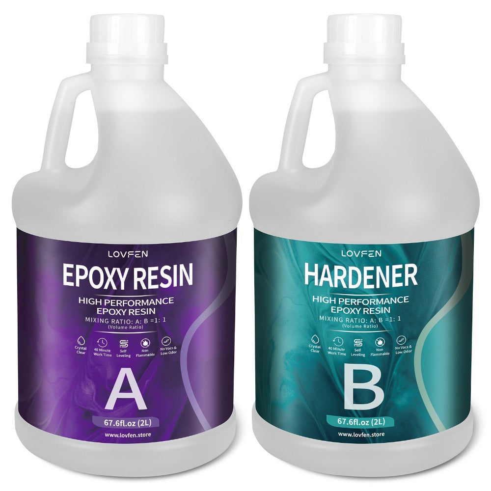 4L Crystal-Clear Tabletop Epoxy Resin Kit - tabletops, crafts and – main product view