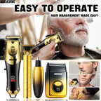 4pcs Cordless Hair Clipper Set - home and barber grooming – additional product view 12