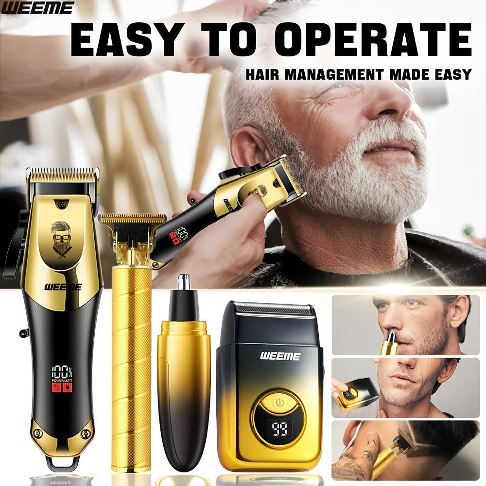 4pcs Cordless Hair Clipper Set - home and barber grooming – additional product view 12