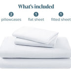 4pcs Deep-Pocket Bed Sheet Set - bedrooms, guest rooms and hotels – alternate product view
