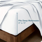 4pcs Deep-Pocket Bed Sheet Set - bedrooms, guest rooms and hotels – design and construction details