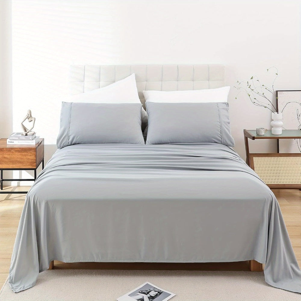 4pcs Deep-Pocket Bed Sheet Set - bedrooms, guest rooms and hotels – additional product view 27