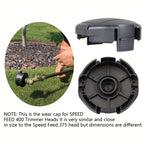 4pcs Garden Trimmer Head Cover - lawn trimmer maintenance – product detail angle