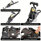 Automatic Retractable Cargo Strap Set detail view 7 for Australian shoppers