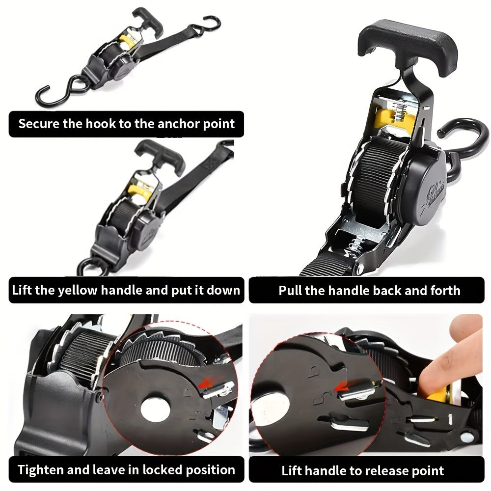 Automatic Retractable Cargo Strap Set detail view 7 for Australian shoppers