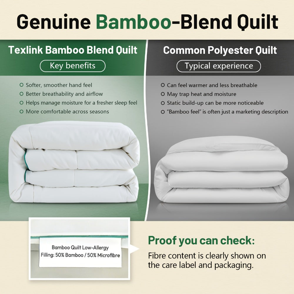 Bamboo Blend Summer Quilt & Doona product detail 6