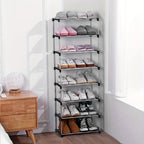 5-Tier Black Stackable Shoe Rack product detail 6