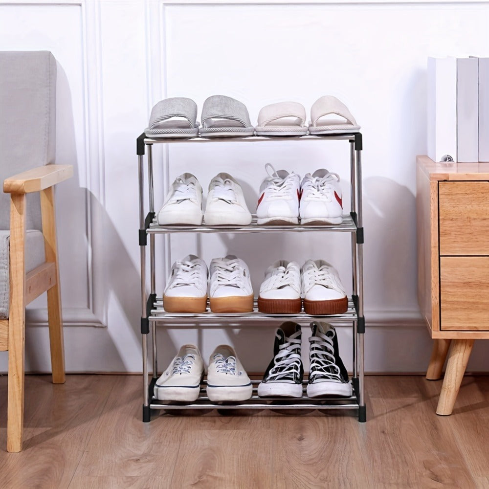 5-Tier Black Stackable Shoe Rack product detail 7