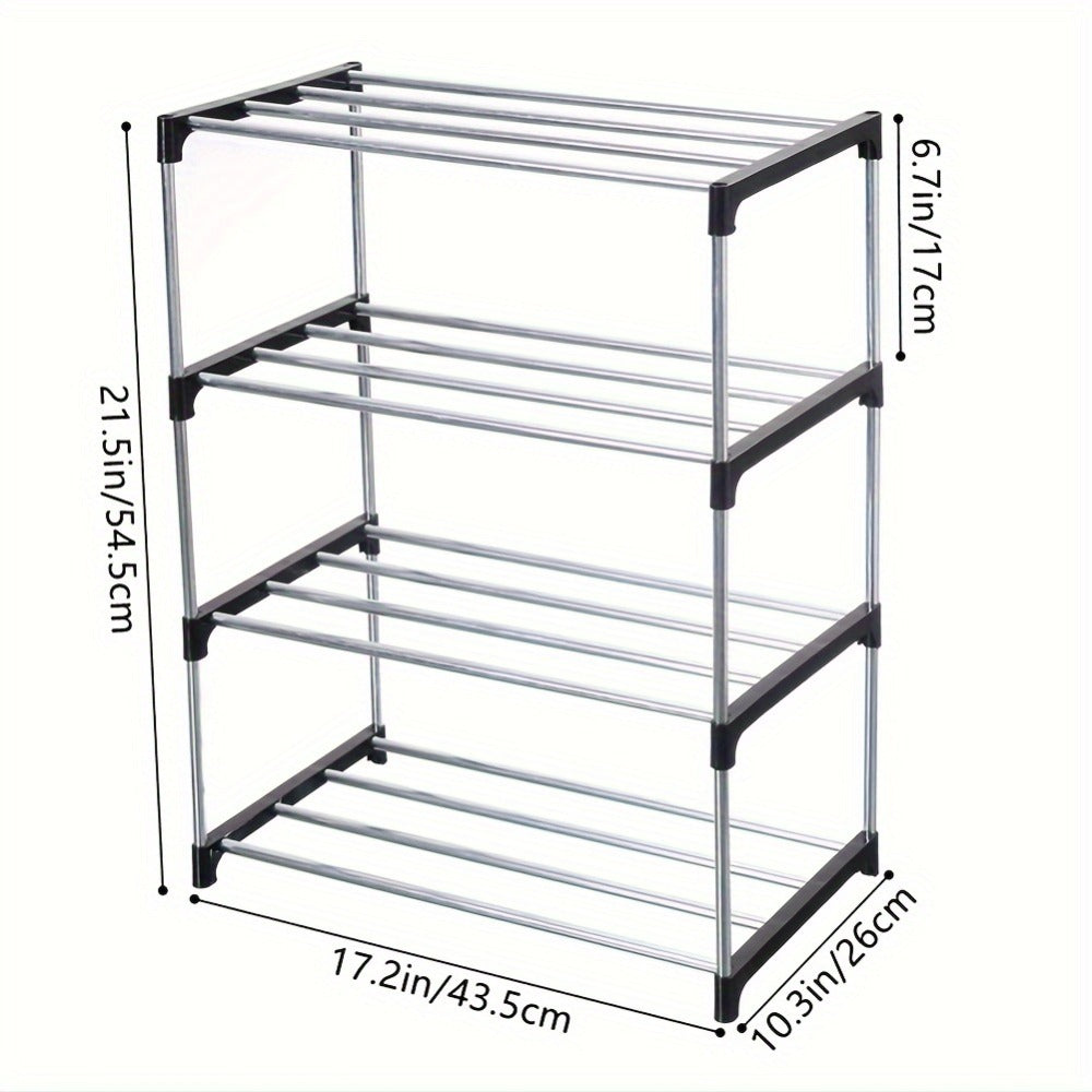 5-Tier Black Stackable Shoe Rack product detail 10
