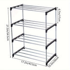 5-Tier Black Stackable Shoe Rack product detail 10