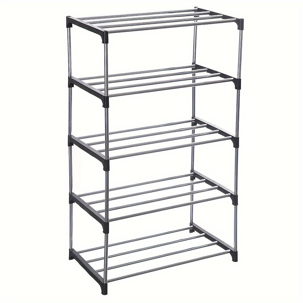 5-Tier Black Stackable Shoe Rack product detail 13