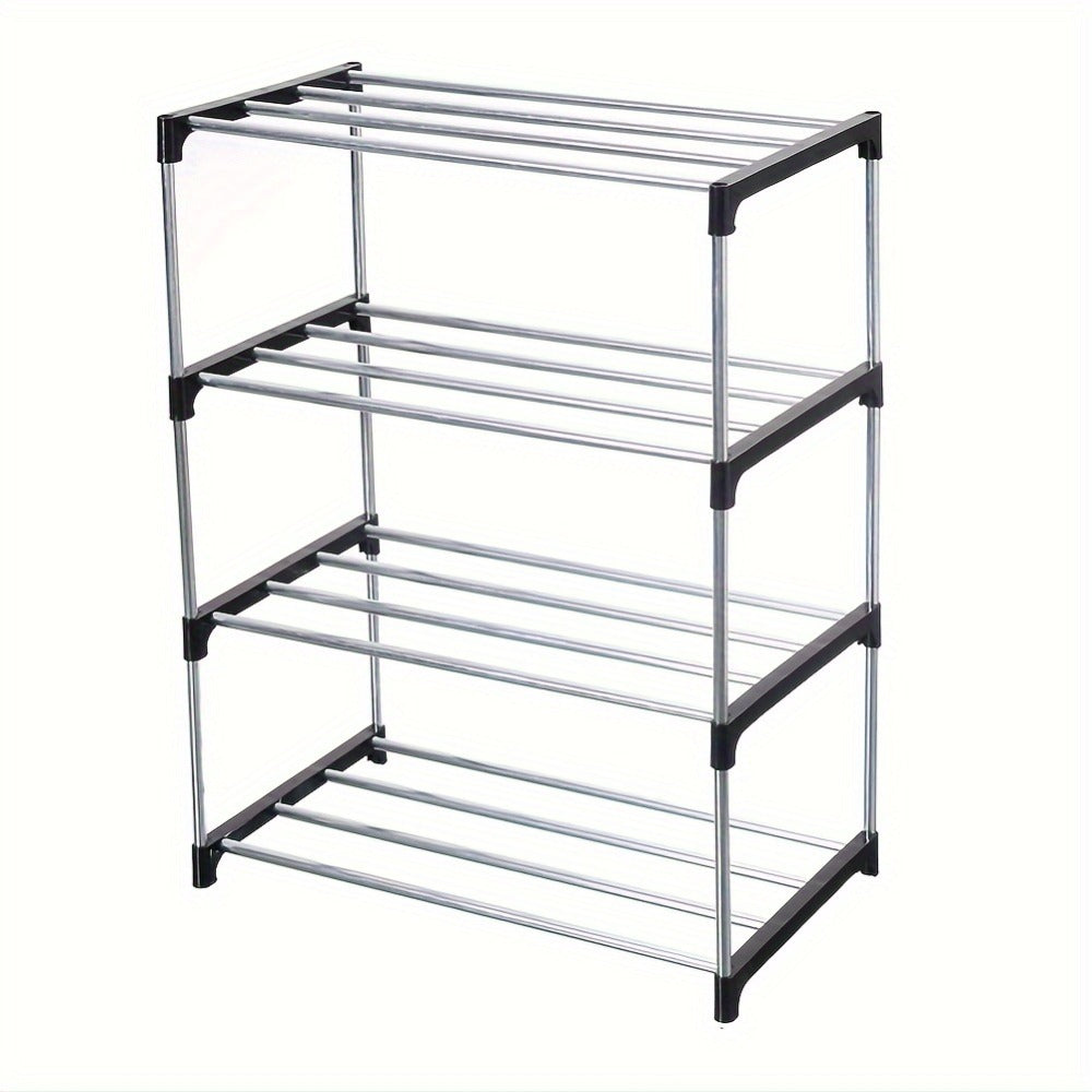 5-Tier Black Stackable Shoe Rack product detail 3