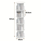 5-Tier Corner Rotating Bookshelf product detail 6