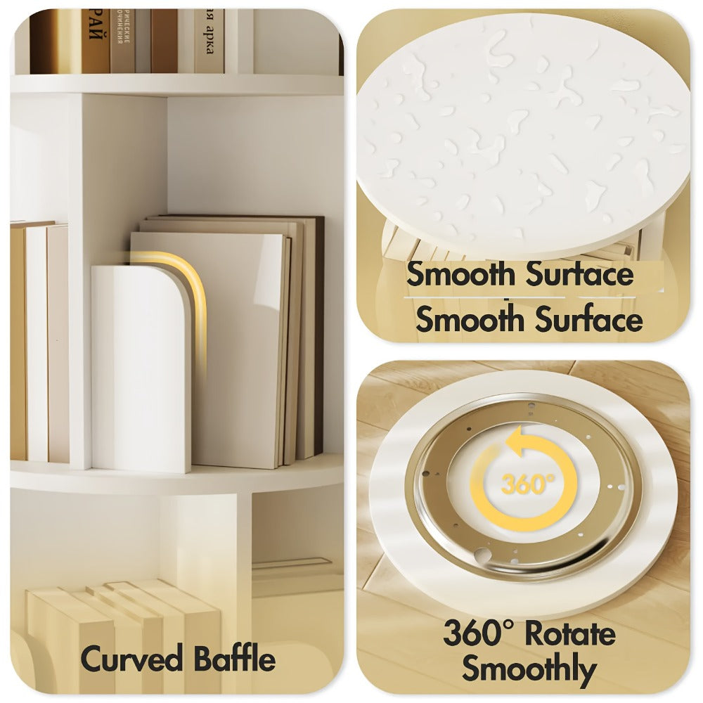 5-Tier Corner Rotating Bookshelf product detail 8