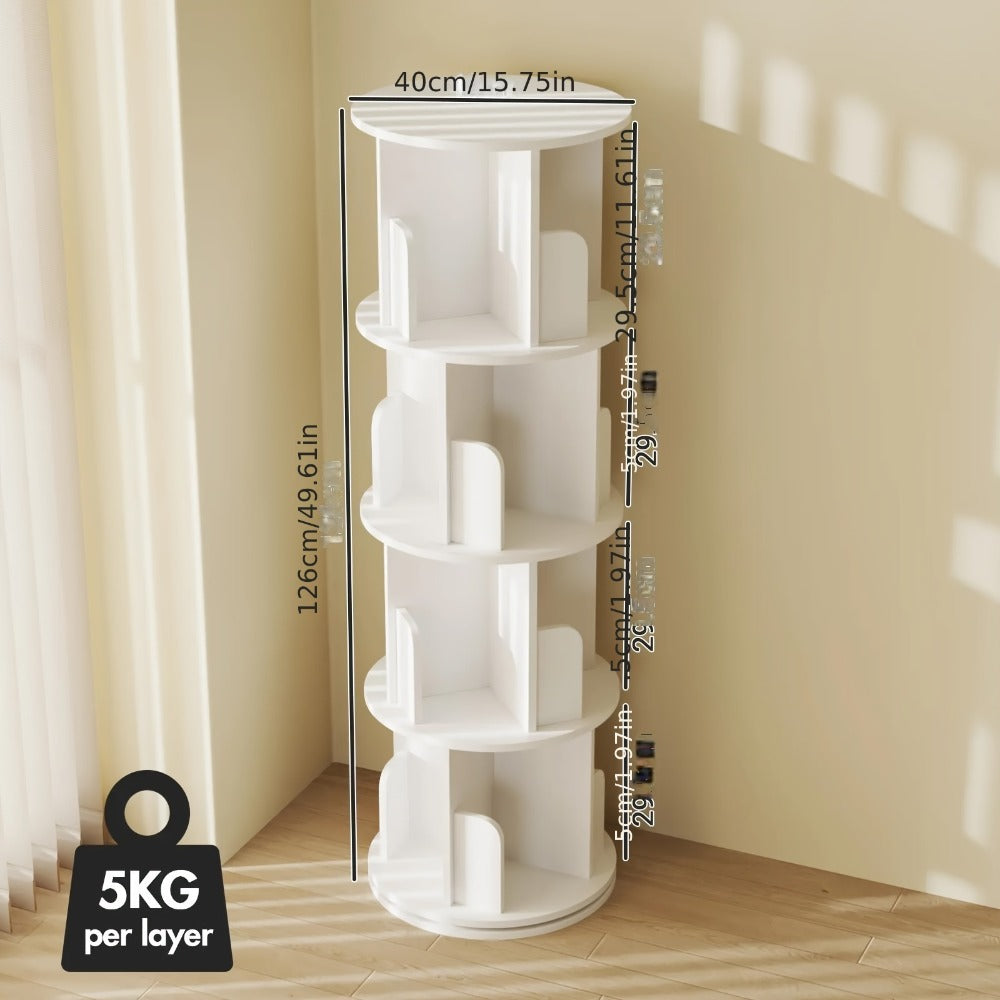 5-Tier Corner Rotating Bookshelf product detail 2