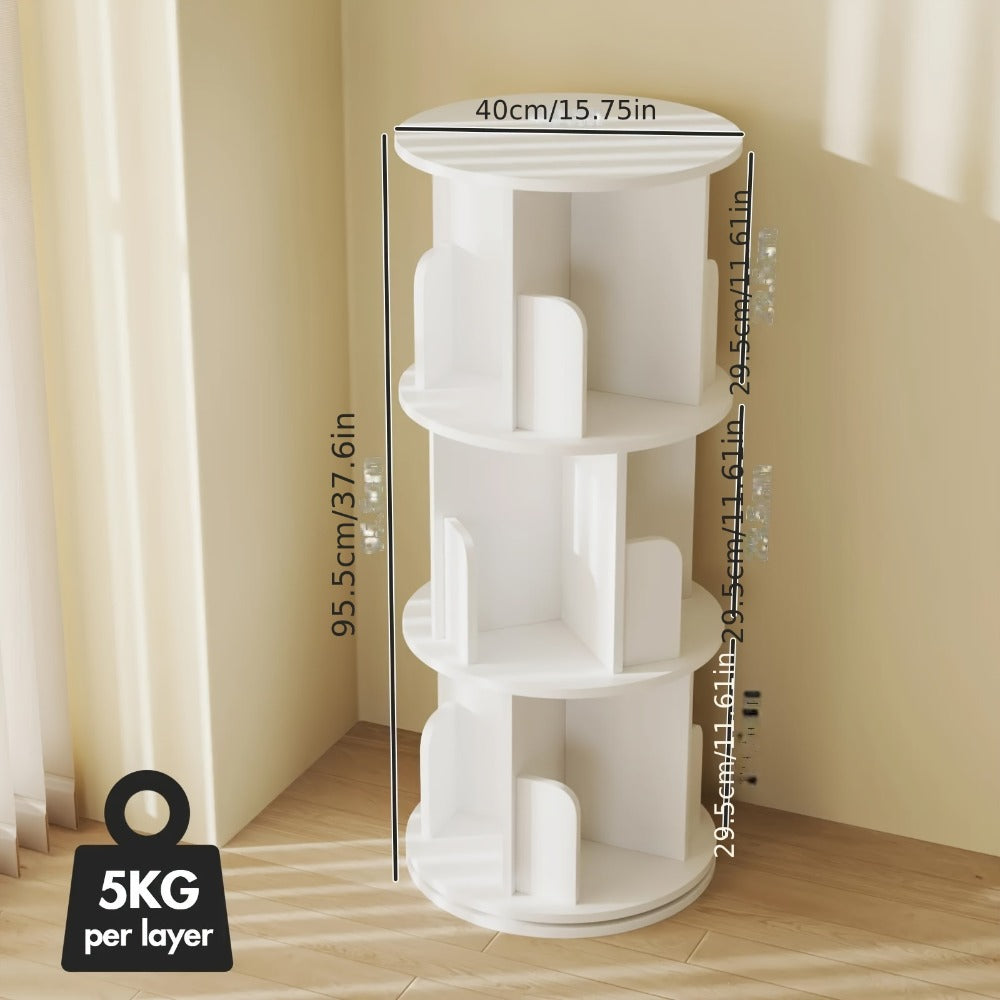 5-Tier Corner Rotating Bookshelf product detail 4