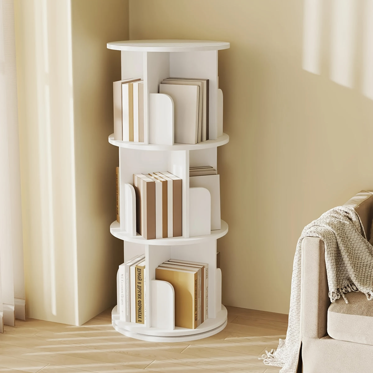 5-Tier Corner Rotating Bookshelf product detail 14