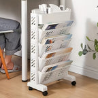 5-Tier Rolling Corner Bookshelf product detail 6