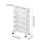 5-Tier Rolling Corner Bookshelf product detail 2