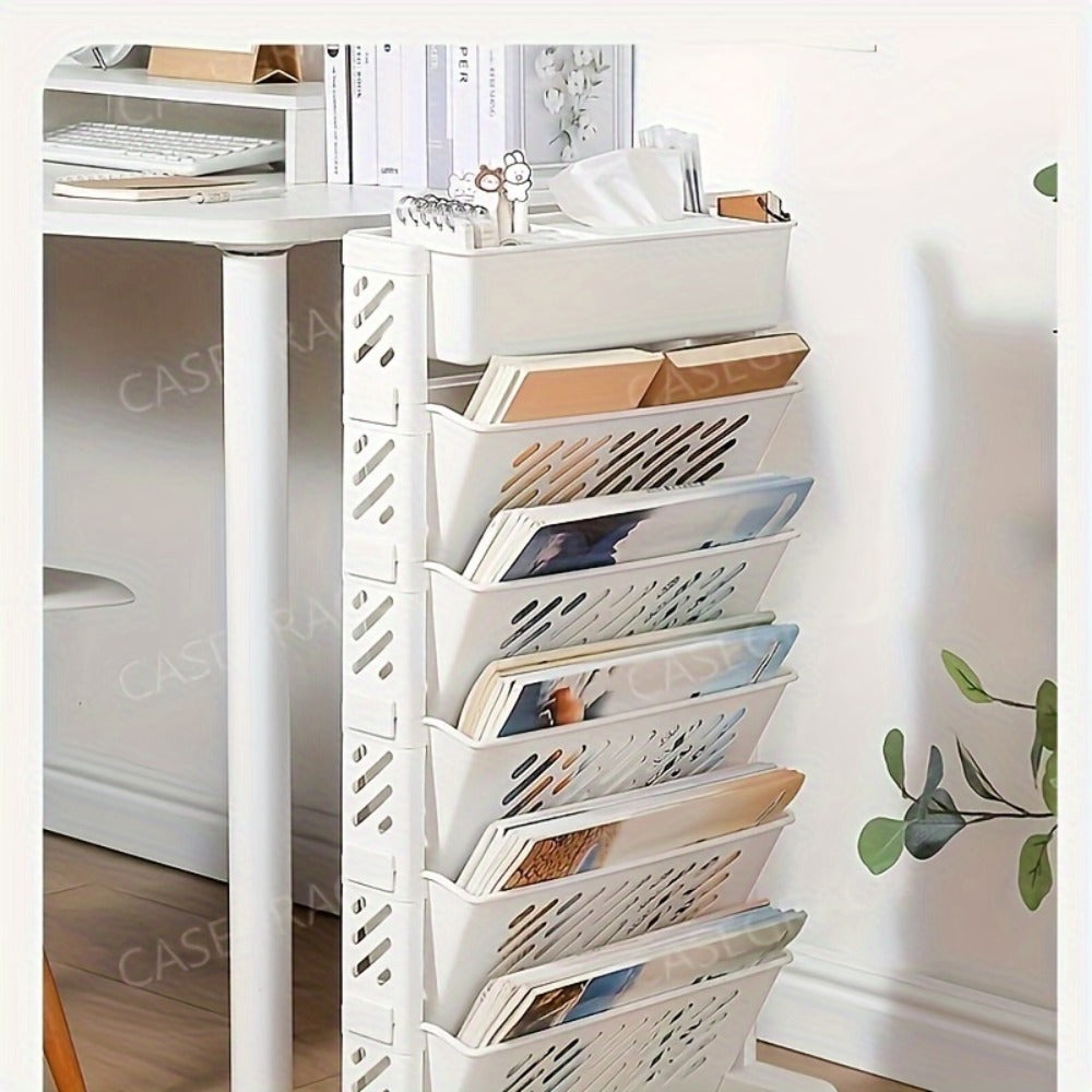 5-Tier Rolling Corner Bookshelf product detail 15