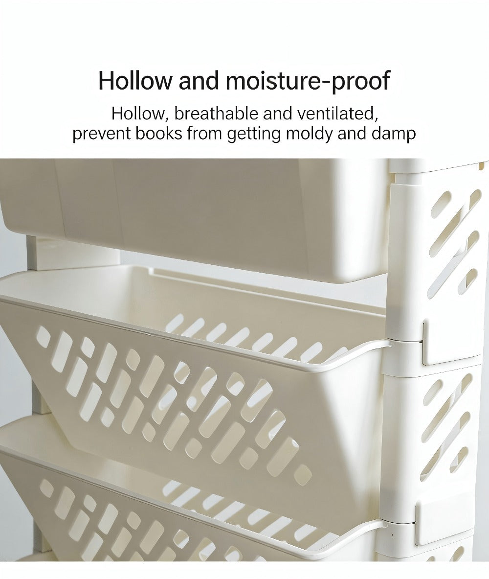 5-Tier Rolling Corner Bookshelf product detail 20