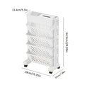 5-Tier Rolling Corner Bookshelf product detail 22