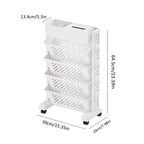 5-Tier Rolling Corner Bookshelf product detail 22
