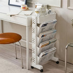 5-Tier Rolling Corner Bookshelf product detail 3