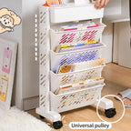 5-Tier Rolling Corner Bookshelf for organised Australian homes