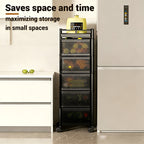 5-Tier Rotating Kitchen Trolley – product detail 4