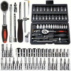 50-Piece Metric Socket Set – 1/4 Inch Drive for Workshop Repairs – alternate design view