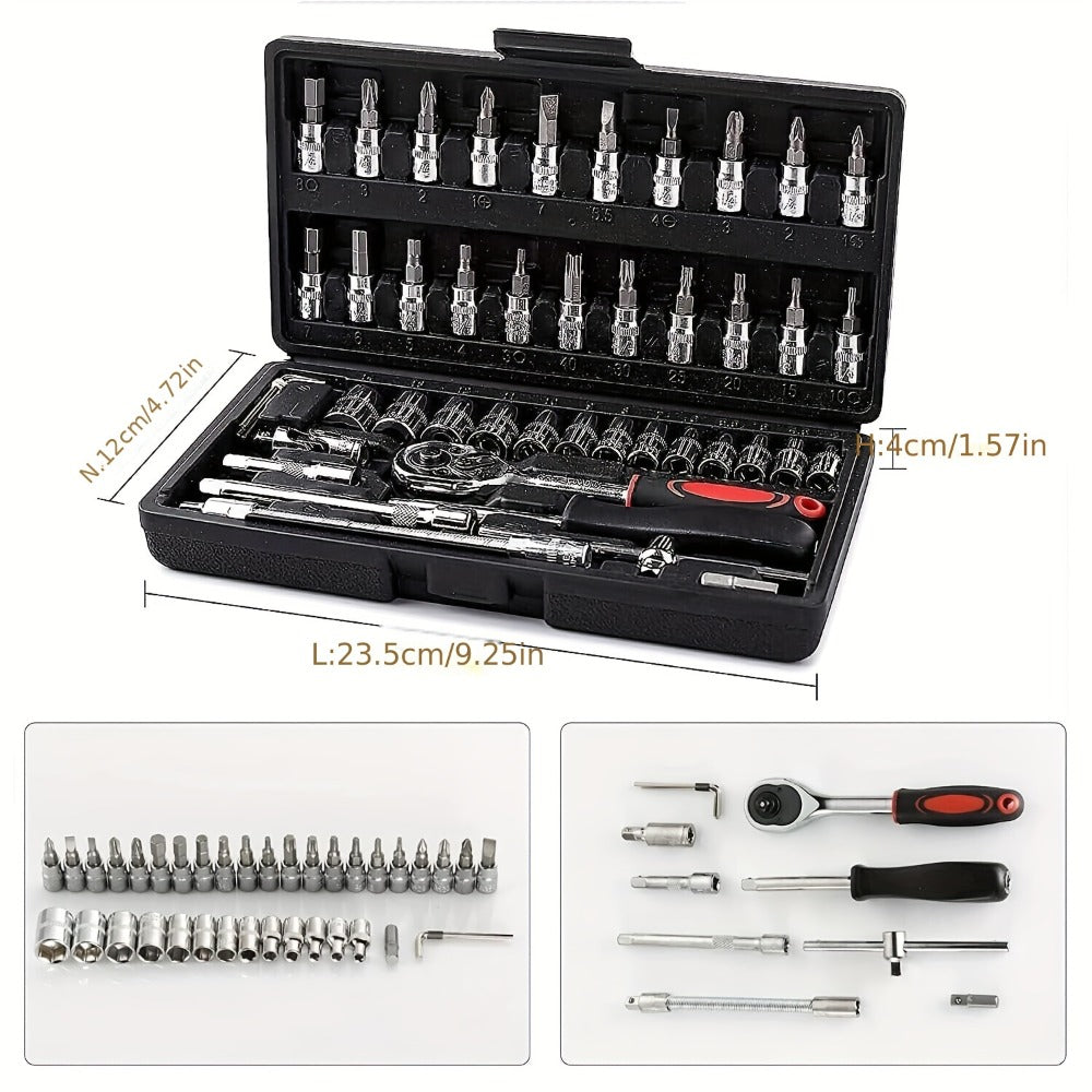 50-Piece Metric Socket Set – 1/4 Inch Drive for Workshop Repairs – design and construction details