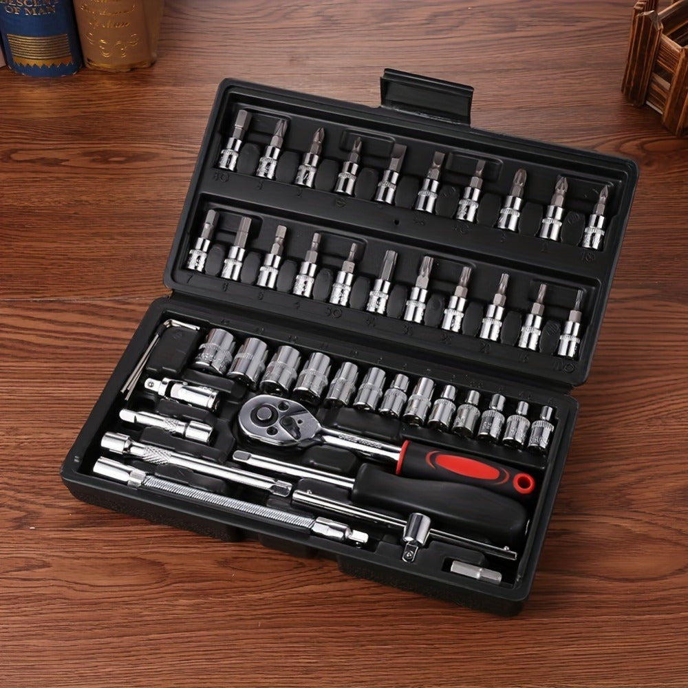50-Piece Metric Socket Set – 1/4 Inch Drive for Workshop Repairs – additional product view 10