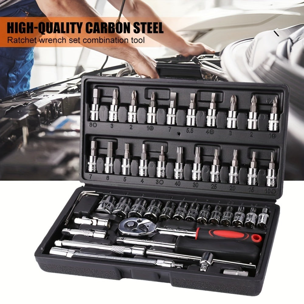 50-Piece Metric Socket Set – 1/4 Inch Drive for Workshop Repairs – additional product view 11