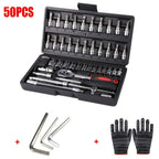50-Piece Metric Socket Set – 1/4 Inch Drive for Workshop Repairs – feature reference