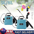 5/8L Electric Sprayer, Lawn And Garden Sprayers, Battery-Operated Sprayer Featuring 3 Mist Nozzles, Garden Sprayer with Adjustable Shoulder Strap, Rechargeable Weed Sprayer for Lawns